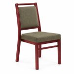 RH-6058 Olive Rectangular-Back Banquet Chair — left 45 view