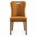 RH-6064 Mustard Handle-Back Banquet Chair — front view