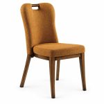 RH-6064 Mustard Handle-Back Banquet Chair — left 45 view