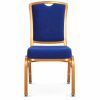 RH-7004 Blue Rectangular-Back Banquet Chair