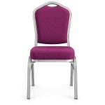 RH-7009 Purple Shield-Back Banquet Chair — front view