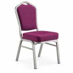 RH-7009 Purple Shield-Back Banquet Chair — left 45 view