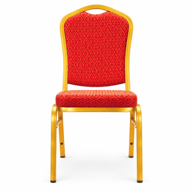 RH-8003 Red Rounded-Back Banquet Chair