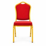 RH-8004 Red Shield-Back Banquet Chair — front view