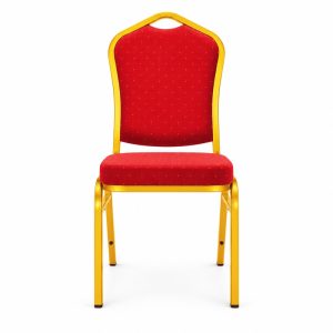 Red Shield-Back Banquet Chair