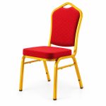 RH-8004 Red Shield-Back Banquet Chair — right 45 view