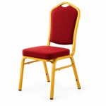 RH-8005 Burgundy Shield-Back Banquet Chair — right 45 view