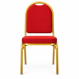 Red Oval-Back Banquet Chair