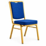 RH-8008 Blue Handle-Back Banquet Chair — left 45 view