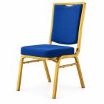 RH-8008 Blue Handle-Back Banquet Chair — right 45 view