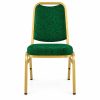 RH-8010 Green Patterned Rounded-Back Banquet Chair