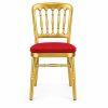 RH-9004 Gold-Tone Classic Spindle-Back Banquet Chair
