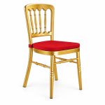 RH-9004 Gold-Tone Classic Spindle-Back Banquet Chair — left 45 view