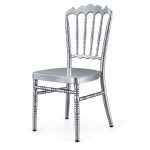 RH-9005 Silver-Tone Spindle-Back Banquet Chair — right 45 view