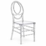 RH-9006-1 Clear Double-Oval Back Banquet Chair — left 45 view