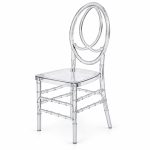 RH-9006-1 Clear Double-Oval Back Banquet Chair — right 45 view