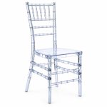 RH-9010 Clear Ladder-Back Banquet Chair — left 45 view