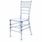 RH-9010 Clear Ladder-Back Banquet Chair — right 45 view