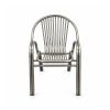 YMX-G-001 Outdoor Silver Twelve-Tube Back Armchair