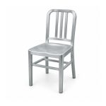 YMX-G-005 Outdoor Silver Vertical-Back Bistro Chair right 45 view