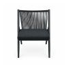 YMX-L-013 Outdoor Black Fine-Rope Armchair