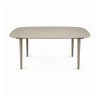 YMX-L-101 Outdoor Beige Rounded-Rectangle Dining Table