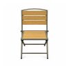 YMX-S-006 Outdoor Wood-Look Slat Folding Chair