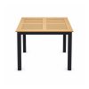 YMX-S-109 Outdoor Square Wood-Look Slat Dining Table