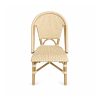 YMX-T-010 Outdoor Beige Armless Woven Bistro Chair