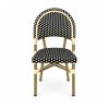 YMX-T-012 Outdoor Black and White Patterned Bistro Chair