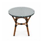 YMX-T-101 Outdoor Round Woven-Pattern Bistro Table front view
