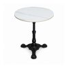 YMX-T-109 Outdoor White Round Pedestal Bistro Table
