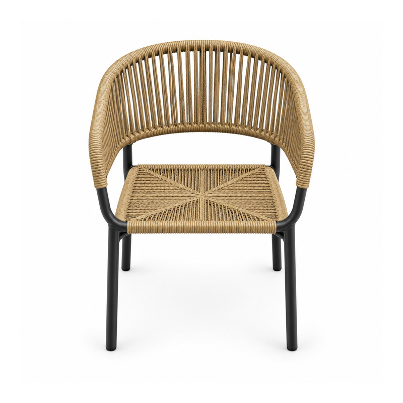 YMX-T-117 Outdoor Tan Rope-Woven Armchair