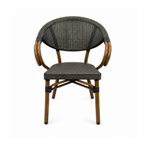 YMX-W-001 Outdoor Large Mesh Bistro Armchair front view