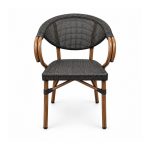YMX-W-002 Outdoor Compact Mesh Bistro Armchair front view