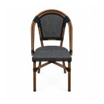 YMX-W-005 Outdoor Tall Oval-Back Mesh Bistro Chair front view
