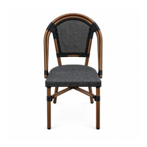 YMX-W-005 Outdoor Tall Oval-Back Mesh Bistro Chair front view