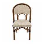 YMX-W-008 Outdoor Armless Mesh Bistro Chair front view