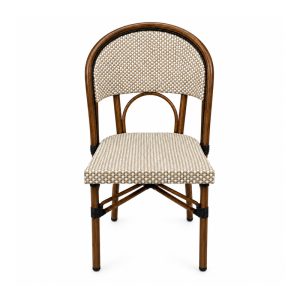 YMX-W-008 Outdoor Armless Mesh Bistro Chair front view