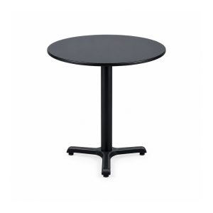 YMX-W-109 Outdoor Black Round Cross-Base Bistro Table