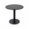 YMX-W-114 Outdoor Black Round Disc-Base Bistro Table