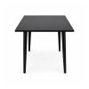 YMX-W-117 Outdoor Black Square Tapered-Leg Dining Table